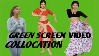 Cute Girl Green screen Video Collection Music Off