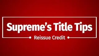 What is a reissue credit? Am I eligible?