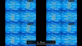 (A BIT LOUD) All the backyardigans credits playing at the same time quadparison