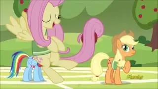 Fluttershy and Pinkie Pies first Buckball game