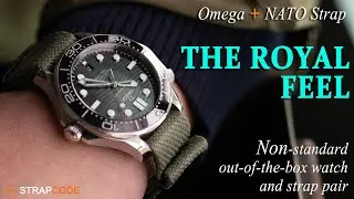 👑 A Regal Tradition: The Coronation Choice of Omega Paired with One-piece Nylon watch Straps 👑