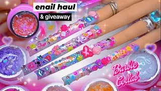 Barbie XXL Kawaii Nails! Enail Couture PR HAUL, COLLAB & GIVEAWAY! @Babygirlnails @Nailzbymermaiden