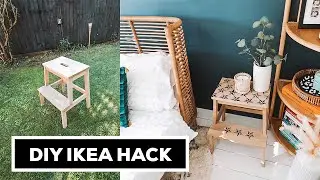 DIY IKEA HACK | Easy & Affordable IKEA Ladder Stool Glow Up