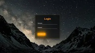 Neon Button Login Page Using HTML & CSS Tutorial | Web Development