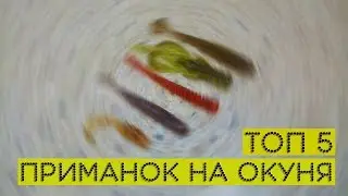 ТОП 5 силиконовых приманок для ловли ОКУНЯ