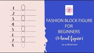HOW TO DRAW AN 8 HEAD FASHION BLOCK FIGURE?