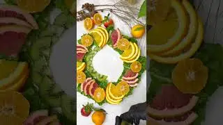 Quick Easy Edible Christmas Table Wreath