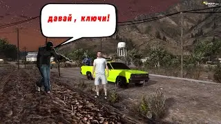 УГНАЛИ АВТО посреди поля! /Встретил ПСИХОПАТА! ( GTA 5 RP)😱😱😱