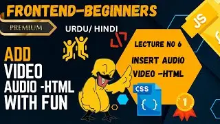 #6 | Attach a Video and Audio How to Complete Code | HTML CSS JS | FrontEnd Development | Course