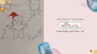 Quick Drawings || PART-3|| One Minute Drawings - Three Kittens Knitted Together