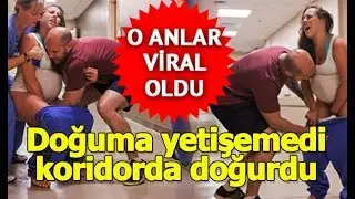 HASTANE KORİDORUNDA DOĞUM YAPAN KADIN