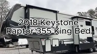 2018 Keystone Raptor 355 King Bed. Low use and super clean! #5thWheel #ToyHauler #RV.