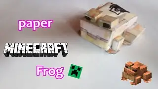 How to make a paper Minecraft frog | Minecraft 1.19 Papercraft Tutorial | made by me
