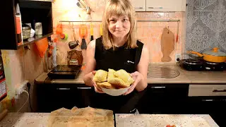 Очень Вкусные Пирожки из Слоённого теста с ГРИБАМИ И СЫРОМ! Вкусно-вкусно!