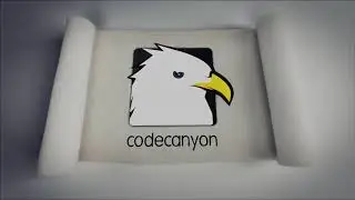 White Scroll Logo Reveals template