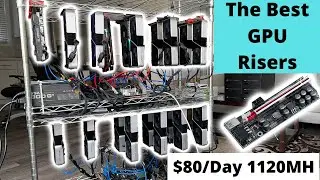 The Best GPU Riser for Crypto Mining ( $80/day : 1120MH ETH)