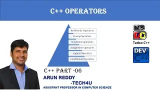 C++ PART 6 - C++ OPERATORS | OPERATORS IN C++ | CONDITIONAL OPERATOR |