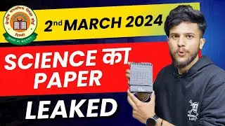 Class 10 Science Board Question Paper (2nd March 2024 ) Yaha se Banega 🔥Question Paper Leaked 😍