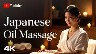 ASMR Japanese Oil Massage,Subtle Spa Sounds & Body Oil,japanese massage,massage japan,massage japan