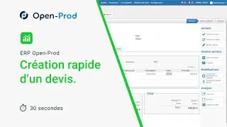 Gestion commerciale - Création rapide d'un devis