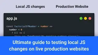 How to load local JS file in production sites for faster debugging (Map Local Tool)