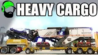 Euro Truck Simulator 2 - Heavy Cargo Pack DLC  - Milling Machine! - 