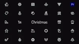 Christmas Icons Premiere Pro Template Download
