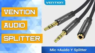 Vention Audio Splitter Headphone Adapter 3.5mm AUX Cable Computer 1 Female to 2 Male Mic Y Splitter