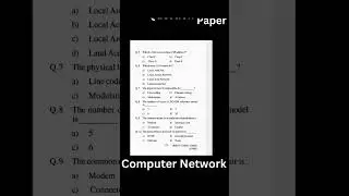 Computer Network Question Paper 2022 - 2 || Computer Network