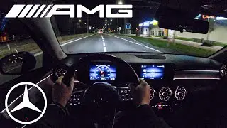 Mercedes-Benz A 180d AMG (2022) - 4K POV Night Test Drive