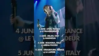 so excited to see my EU buddies soon ! tickets to all shows are on sale now at cave.town/shows
