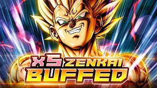 5x ZENKAI BUFFED ULTRA MAJIN VEGETA IS A META SHREDDER! RIDICULOUS DAMAGE! | Dragon Ball Legends