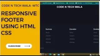 Create a Stunning Responsive Footer with Html & Css