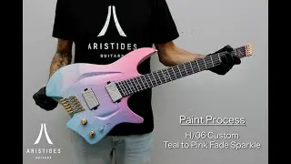 Aristides H/06 Custom - Paint Process | Teal to Pink Fade Sparkle Gloss