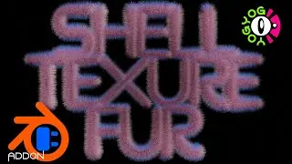 Shell Texture Fur Addon - Blender GeoNodes - Free