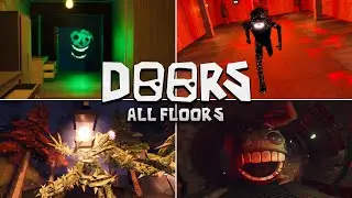Doors All Floors: Backdoor + Hotel + Outdoors + Mines FULL RUNS | Roblox (Except The Rooms)