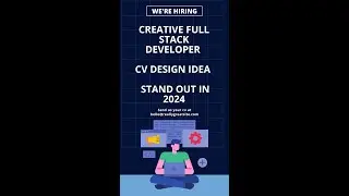 Creative Full Stack Developer CV Design Idea - Stand Out in 2024
