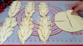 Еще один Вариант Булочки ! СУПЕР Красивые булочки ! Выпечка к Чаю.Сдобные Булочки к Чаю