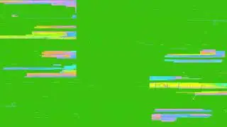 Realistic Glitch Effect Green Screen