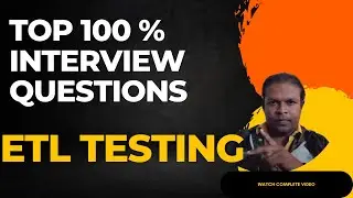 Most Likely Asked Interview Questions and Answers in ETL Testing SQL Oracle