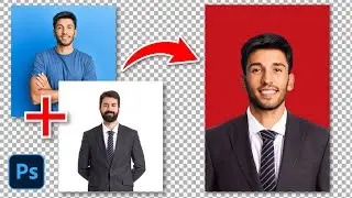 How to edit image to be Passport Photo or Formal Attire in Photoshop