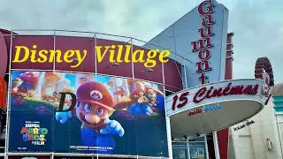 Disney Village, Disneyland & Walt Disney Studios Entrance plaza, Newport Bay Club Hotel, Paris 2023