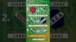 Primeras 3 fechas torneo Pre Federal