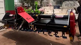 Rotavetor 72 Cutter 9 Feet Rotavetor Testing Before Loading MA Rauf Okara Rotavetor