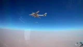 Пуск бомбардировщиками Ту 95МС крылатых ракет Х 101 по объектам ИГИЛ в Сирии