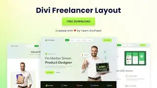 Divi Freelancer Layout by DiviFlash [FREE DOWNLOAD]