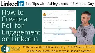 How to create a poll on LinkedIn with Ashley Leeds