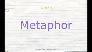 How to pronounce metaphor