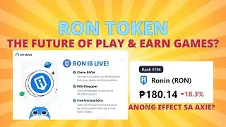 RON TOKEN  & SCATTER APP - Axie Origins naba ang Next?