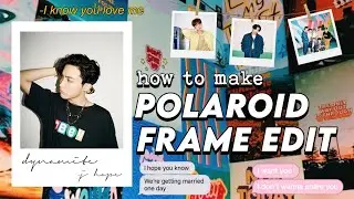 How to make polaroid frame edit in picsart (android + ios) // Picsart Tutorial 2020